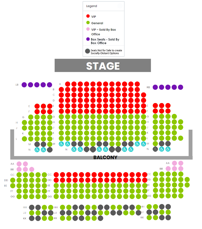Seating Chart 2021 2022 Mixed Distancing Copy Athens Theatre Deland Florida