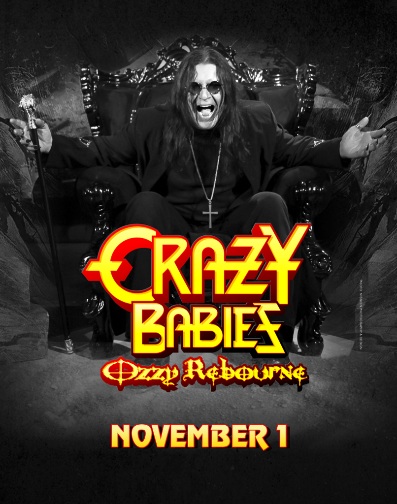 Crazy Babies, Ozzy Rebourne, a tribute to Ozzie Osbourne on November 1st