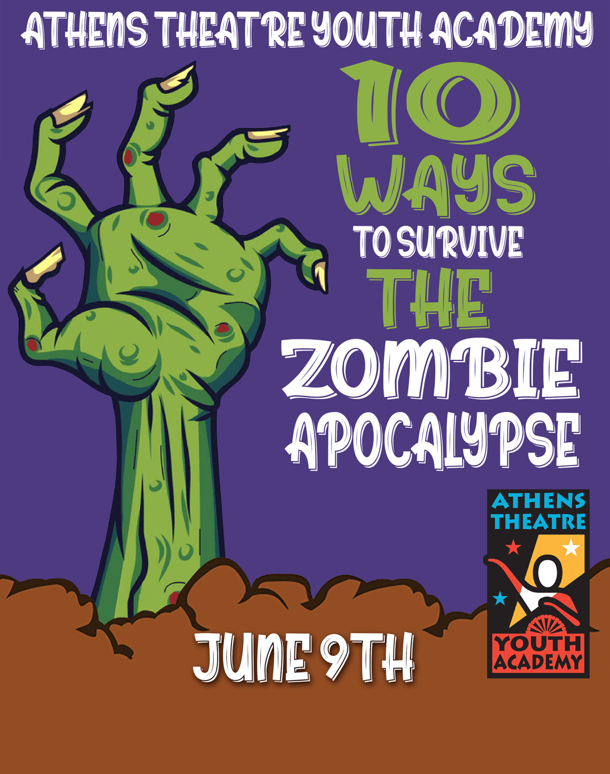 10 Ways To Survive The Zombie Apocalypse Athens Theatre Deland Florida   10WaystoSurvive PerformanceWeb 1210x1536 