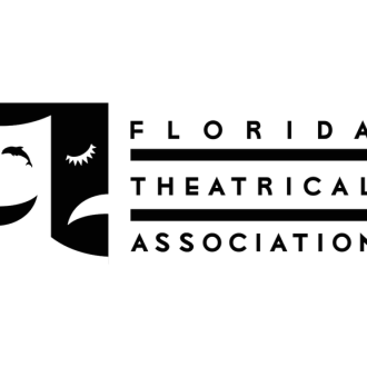 Florida Theatrical Association logo BW for widget
